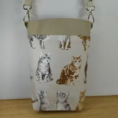 サコッシュバッグ(三毛猫２)