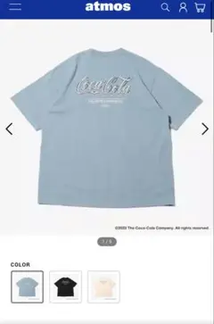 atmos × Coca Cola Metallic Logo T-shirts