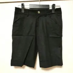 【新品美品】Lente レンテ　ブラックハーフパンツ