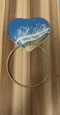 オーシャンレジン　タオル掛け　ハート