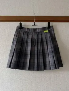 チェック柄プリーツスカート M