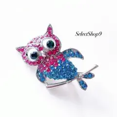 新品未使用品♡ブローチ鳥ふくろうフクロウバードヴィンテージ海外インポート可愛い