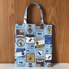 398番 ハンドメイド ミニミニぺたんこトートバッグ