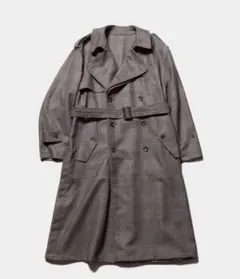 OVERSIZED OVERLAPED TRENCH COAT stein