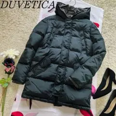 【美品】DUVETICA ダウンジャケット ダウンコート ミドル丈 14 フード