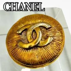 CHANEL シャネル COCOマークラウンドブローチ 刻印あり