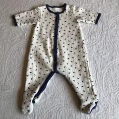60サイズ　赤ちゃん本舗　足付きロンパース