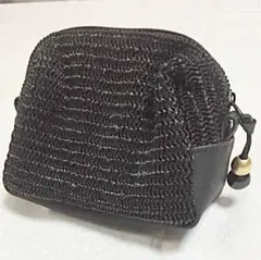 メッシュ生地 ❤︎ 化粧 ポーチ 小物入れ ❤︎ ブラック
