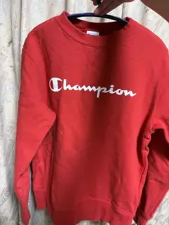 Champion レッド スウェット L
