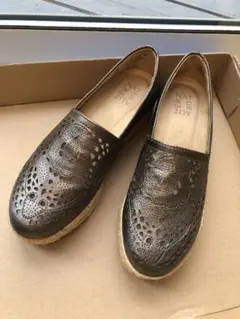 ナチュライザー パンプス 24.5cm ゴールド ブロンズ