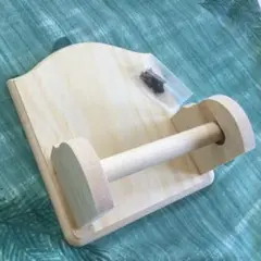 トールペイント　白木 トイレットペーパーホルダーネジ付き