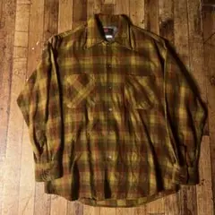 70s Campus キャンパス ウールシャツ チェック 古着 ヴィンテージ