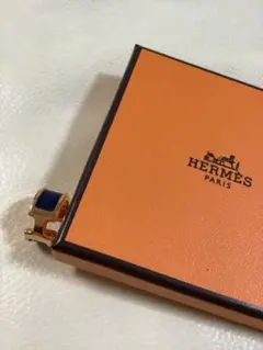 未使用品 エルメスイヤーカフ PM ネイビー