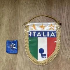 イタリア代表 フラッグとバッジセット