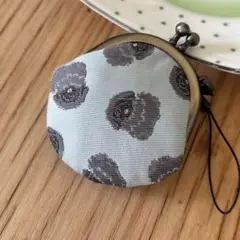 新品未使用品　ペキニーズ柄　ミニ　がま口　財布　富士桜工房