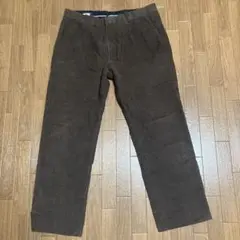 Lands' End ブラウン コーデュロイスラックス チノパン　00s