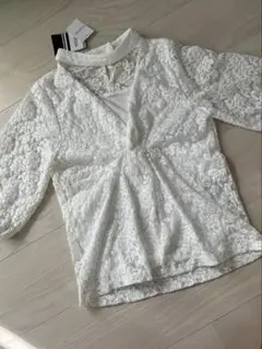 Latina レディース　トップス　白　レース　新品