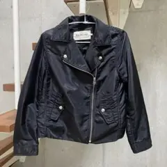 【美品】RayBEAMS ライダース型ナイロンジャケット