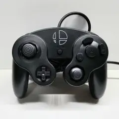 ゲームキューブコントローラー　GCコン　スマブラブラック×クリアブラックカスタム