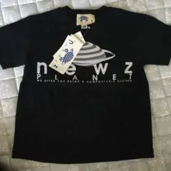 未使用　news Tシャツ黒　105
