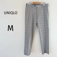 【美品】ユニクロ 感動パンツ オフィス グレンチェック ウルトラライト 79cm