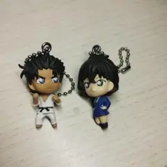 名探偵コナン　京極真　世良真純　チビキャラストラップ2個セット