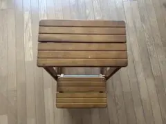 木製折りたたみステップスツール