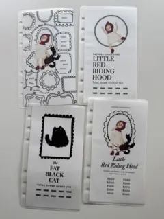 リフィルA6 赤ずきんとクロネコ-4 Saving チャレンジ 貯金リフィル