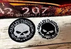 【新品❣️】Harley-Davidson ハーレー　アイロン接着　ワッペン　2枚