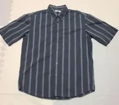 UNIQLOU　2022SS　オーバーサイズストライプシャツ　5分袖