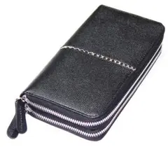 ■新品　送料込み■牛革　スネーク革センターライン　ダブルファスラウンドウォレット
