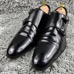 美品 リーガル ダブルモンクストラップ ドレス ビジネス 636R ブラック