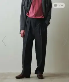 定価2.4万 Steven Alan ウール ツータックトラウザーズ