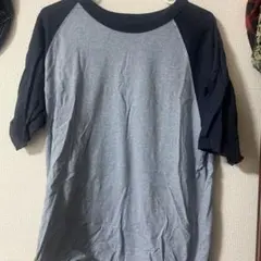 UNIQLO グレー ブラック ラグランTシャツ S
