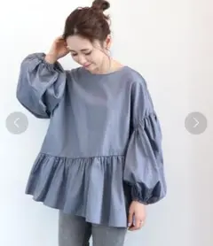 新品未使用タグ付き‼️AMERICAN HOLIC　ふんわり袖ブラウス