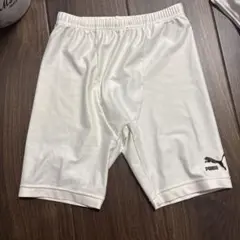 PUMA ホワイト インナータイツ　サッカー　スパッツ