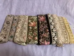 インド刺繍リボン まとめ売り 9種類 各2m セット C1