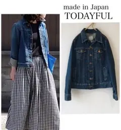 美品 TODAYFUL トゥデイフル 日本製デニムジャケット