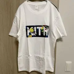 未使用　フラワープリント ホワイトTシャツ