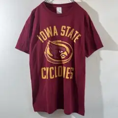 T-332 Iowa State Cyclones プリントTシャツ M レッド