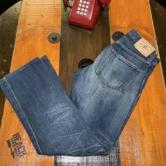 【back number】綿100% デニムパンツ　ストレートジーンズ　29in