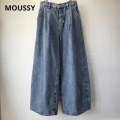 MOUSSY WAVY TUCK BAGGY ワイド デニム M タック バギー
