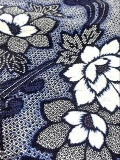 浴衣 ゆかた 絞り柄 花柄 化繊