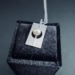 【美品】ミキモト ネックレス 一粒パール シルバー ブランド刻印 S刻印