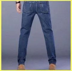 デニムパンツ　ジーンズ ストレート スリム ストレッチ　34