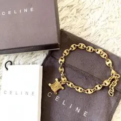 CELINE セリーヌ ブレスレット トリオンフ ゴールド マカダム