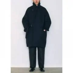 COMOLI 19aw ウールショールカラーコート コモリ　3