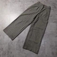 【美品】プラステ ウォームリザーブワイドパンツ XXSサイズ チェック柄