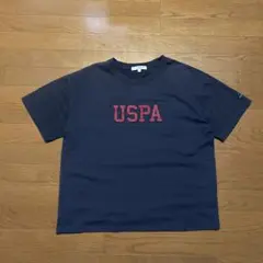 U.S. POLO ASSN.ネイビー Tシャツ 4L 短丈 ボックスシルエット
