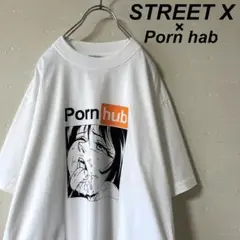 美品 ストリートX STX Porn hab Tシャツ エロT